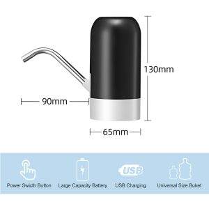 4W 1200mAh DC-3.7V Water Pump Dispenser With 304 Stainless Steel Hose MX-801 (L16 x W6.5 x H13)cm - Image 5