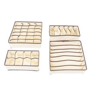 4 PCS/SET Foldable Storage Drawer Organizer - Image 4