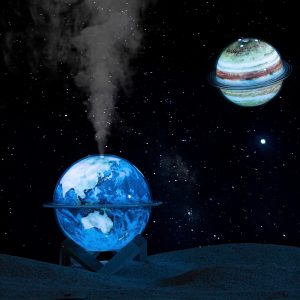 Earth LED Night Light Essential Oil Humidifier - Image 2