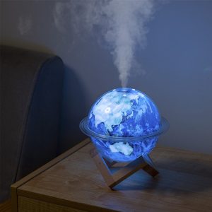 Earth LED Night Light Essential Oil Humidifier - Image 3