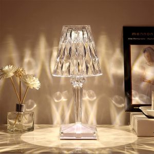 Crystal Table Lamp, 16 Colors Night Light Touching＆Remote - Image 3