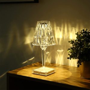 Crystal Table Lamp, 16 Colors Night Light Touching＆Remote - Image 6