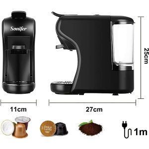 Sonifer SF-3551, 3 In 1 capsule coffee maker machine - Image 5