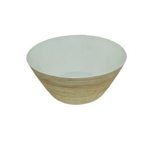 Soup Bowl Wooden Melamine Dinnerware - Image 1