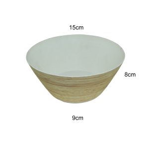 Soup Bowl Wooden Melamine Dinnerware - Image 3