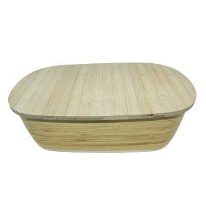 Bread Box Wooden Melamine Dinnerware - Image 2
