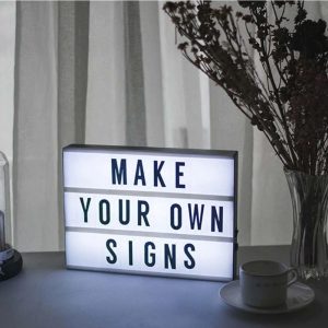 Cinema Light Box with Letters - Image 2