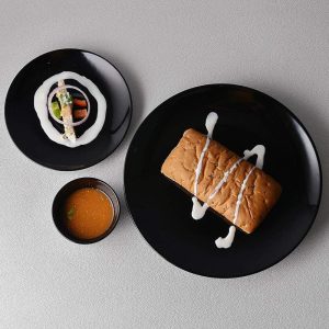 Plates Black Melamine Dinnerware - Image 3
