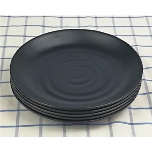 Plates Black Melamine Dinnerware - Image 6