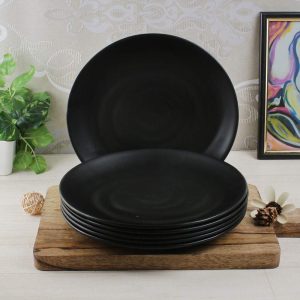 Plates Black Melamine Dinnerware - Image 9