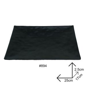 Plates Black Melamine Dinnerware - Image 5