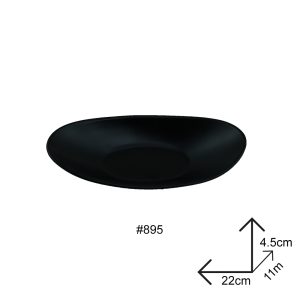Salad Bowl Black Melamine Dinnerware - Image 3