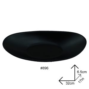 Salad Bowl Black Melamine Dinnerware - Image 4