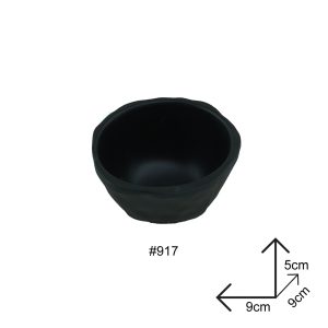 Sauce Dip Bowl Black Melamine Dinnerware - Image 1