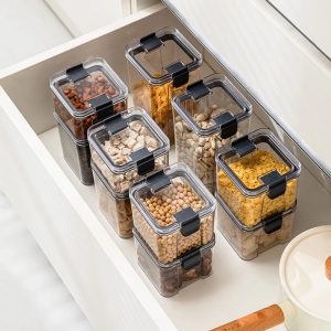 Rectangle Food Storage Containers, Sealed Jar with Lid - Image 3