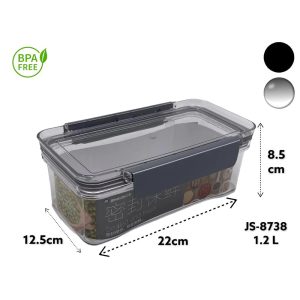 Acrylic Airtight Rectangular Food Storage Box - Image 3