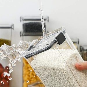 Square Food Storage Containers, Sealed Jar with Lid - Image 2