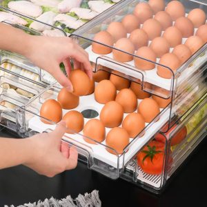 Double Layer Egg Storage Box  JS-8771 - Image 3