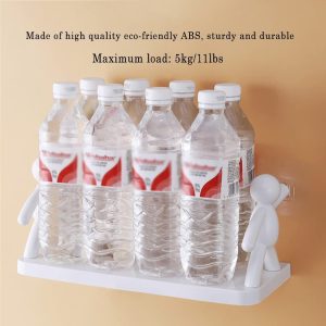 Creative White Figure Design Wall Mounted Multi-purpose Storage Rack - Image 5
