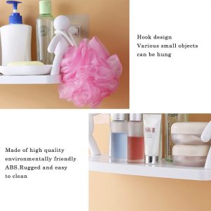 Creative White Figure Design Wall Mounted Multi-purpose Storage Rack - Image 7