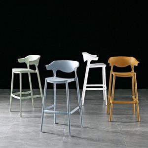 Plastic Back Bar Chair - Image 1