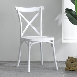 WHITE CROSS BACK CHAIRS - Image 2