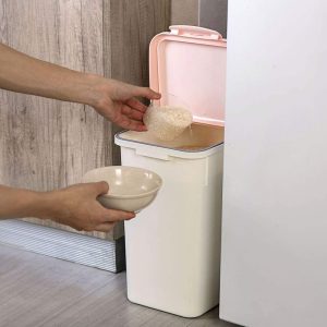 12kg Sealed Plastic Storage Box with Measuring Cup - Image 5