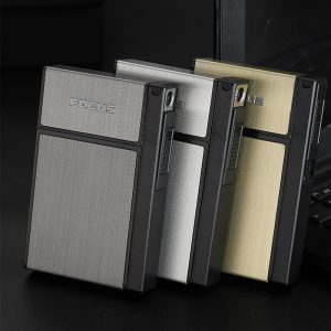 Slim Cigarette Case with Electric Lighter JD-YH061A - Image 3