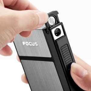 Slim Cigarette Case with Electric Lighter JD-YH061A - Image 7