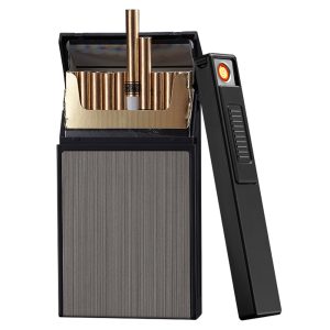 Slim Cigarette Case with Electric Lighter JD-YH061A - Image 5