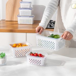 3 PCS Set Fruit Vegetable Storage Containers - Image 4