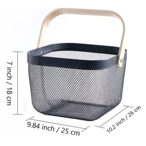 Mesh Steel Storage Organizer Basket - Image 3