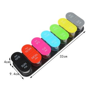 XL 7 Day Weekly Pill Box Removable Day Night Pill Container - Image 4