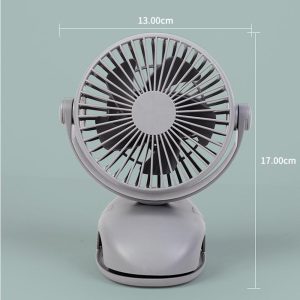 Rechargeable Battery Operated Clip on Mini Desk Fan - Image 5