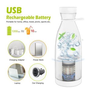 Electric USB Juice Maker Mixer Bottle-380ml - Image 2