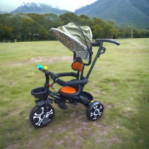 Elegant Kids Tricycle with Push Bar #12-1 - Image 4