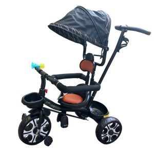 Elegant Kids Tricycle with Push Bar #12-1 - Image 6