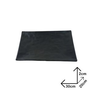 Big Plate Black Melamine Dinnerware - Image 3
