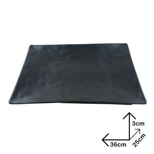 Big Plate Black Melamine Dinnerware - Image 4