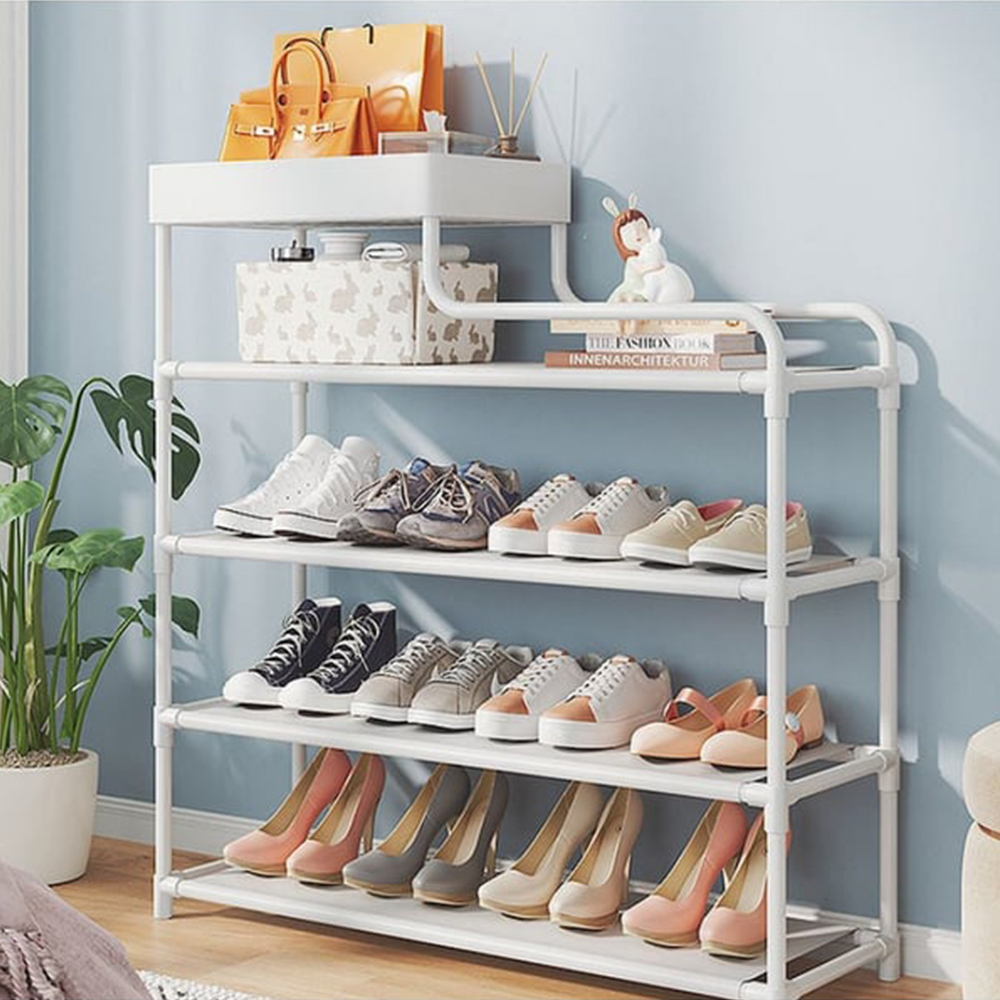 Shoe rack with tray sale