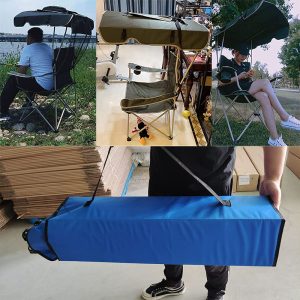 Foldable Camp Chair with Shade Canopy - Image 5