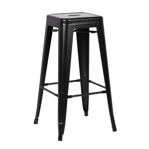 24-Inch Counter Height Backless Metal Stool - Image 1