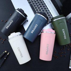 Travel Double Wall Vacuum Stainless Steel Coffee Cup - Image 1