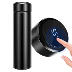 Stainless Steel Hot & Cold Smart 500ml Vacuum Thermos LED Temperature Display Indicator with Touch Screen - Image 1