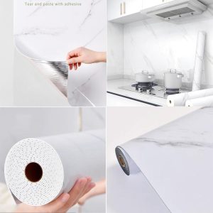 Marble Peel and Stick PVC Wallpaper 60x300x0.03cm - Image 4