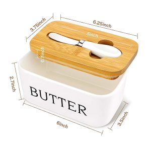 Butter & Cheese Storage Box with Knife - Image 6