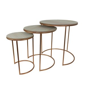 Bronze Polished Coffee Table Set of 3 pcs - Image 3
