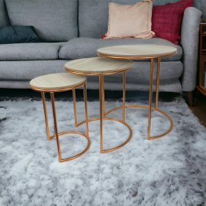 Bronze Polished Coffee Table Set of 3 pcs - Image 2