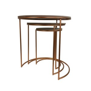 Bronze Polished Coffee Table Set of 3 pcs - Image 5