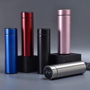 Stainless Steel Hot & Cold Smart 500ml Vacuum Thermos LED Temperature Display Indicator with Touch Screen - Image 2